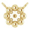 18K Yellow 2 mm Round Beaded Youth Necklace Center Mounting