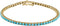 14K Yellow Gold Natural Turquoise Line 7 1/2
