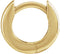 14K Yellow Gold 9.5 mm Hinged Hoop Earring