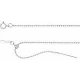 14K 1 mm Kugelkette
