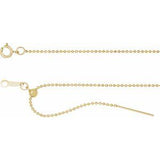 14K 1 mm Kugelkette