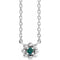 Platinum Natural Alexandrite Beaded Youth 16