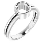 Continuum Sterling Silver 6 mm Round Ring Mounting