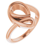 14K Rose 9x6 mm Pear Ring Mounting