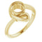 18K Yellow 5.8 mm Round Ring Mounting