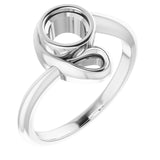 10K White 5.5 mm Round Ring Mounting