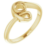 10K Yellow 3.75 mm Round Ring Mounting