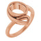 14K Rose 9x7 mm Oval Ring Mounting