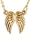 18K Yellow Gold Vermeil Tiny Posh® Angel Wings 16-18