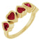 14K Yellow Gold Natural Mozambique Garnet Ring