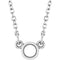 Sterling Silver 3 mm Round Bezel-Set Solitaire 18