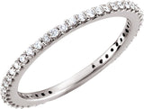 14K White Gold 1/3 CTW Natural Diamond Stackable Ring