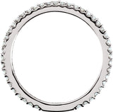 14K White Gold 1/3 CTW Natural Diamond Stackable Ring