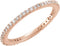 14K Rose Gold 1/3 CTW Natural Diamond Stackable Ring