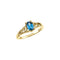 14K Yellow December Imitation Birthstone Ring