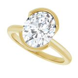 14K Yellow Gold 2 1/2 CTW Lab-Grown Diamond Engagement Ring
