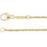 14K 1,5 mm Gerstenkornkette