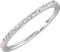 14K White Gold 1/8 CTW Natural Diamond Anniversary Band