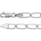 5,7 mm lange Panzerkette aus Sterlingsilber