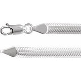 Schlangenkette aus Sterlingsilber, 4,8 mm