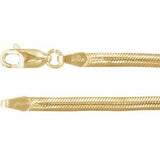 14K 3 mm Schlangenkette