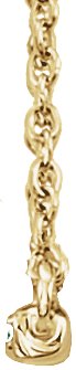 14K Yellow Gold 1/6 CTW Natural Diamond Bar 16-18" Necklace