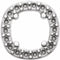 14K White 4 mm Cushion Center Pendant Mounting