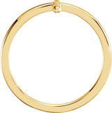14K Yellow Gold Sideways Cross Ring