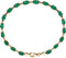 14K Yellow Gold Lab-Grown Emerald 7.25