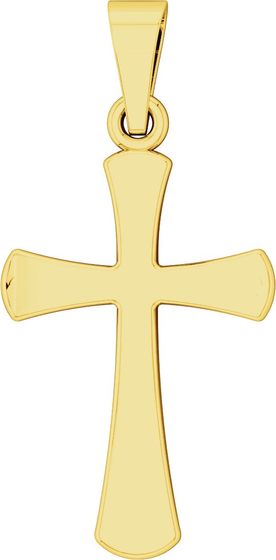 14K Yellow Gold Cross Pendant