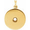 14K Yellow 3 mm Round Disc 16-18