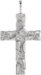 Sterling Silver Nugget Cross Pendant