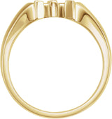 14K Yellow Gold Horseshoe Ring