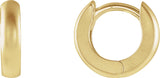 14K Yellow Gold 9.5 mm Hinged Hoop Earring
