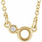 14K Yellow 3 mm Round .02 CTW Natural Diamond Semi-Set 16