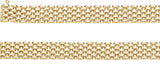 14K Yellow Gold 10.25 mm Panther 17" Chain