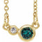 14K Yellow Natural Alexandrite & .02 CTW Natural Diamond Semi-Set 16