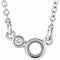 Platinum 3 mm Round .02 CTW Natural Diamond Semi-Set 18