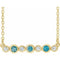 14K Yellow Natural Blue Zircon & .08 CTW Natural Diamond Bezel-Set 16-18