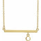 14K Yellow 3 mm Round Bezel-Set 16