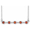 Platinum Natural Citrine Bezel-Set Bar 16