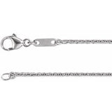Platin 1,2 mm Weizenkette