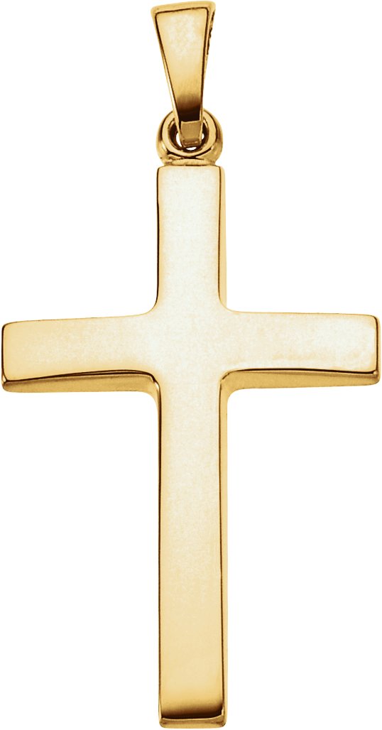18K Yellow Gold Cross Pendant