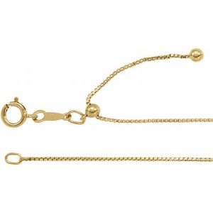 14K .85 mm Boxkette