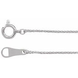 Platin 0,8 mm Weizenkette