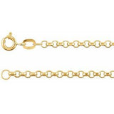 14K 2,5 mm Rolo-Kette