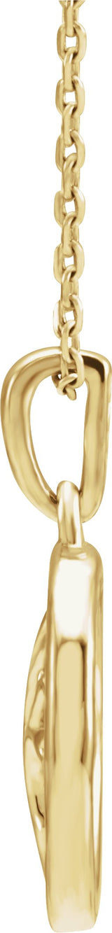 14K Yellow Gold Tree of Life 16-18" Necklace