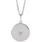 Sterling Silver 1/10 CTW Natural Diamond Disc16-18