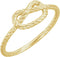 14K Yellow Gold Rope Knot Ring