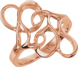 14K Rose Gold Freeform Ring